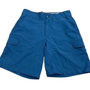 Orvis Men's Blue Cargo Shorts Stretch, Comfort, and hidden pocket Men's Size 32